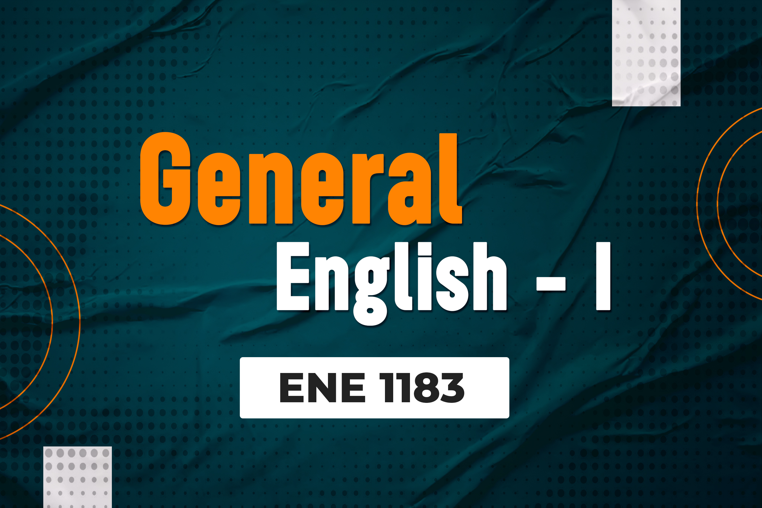 General English - I