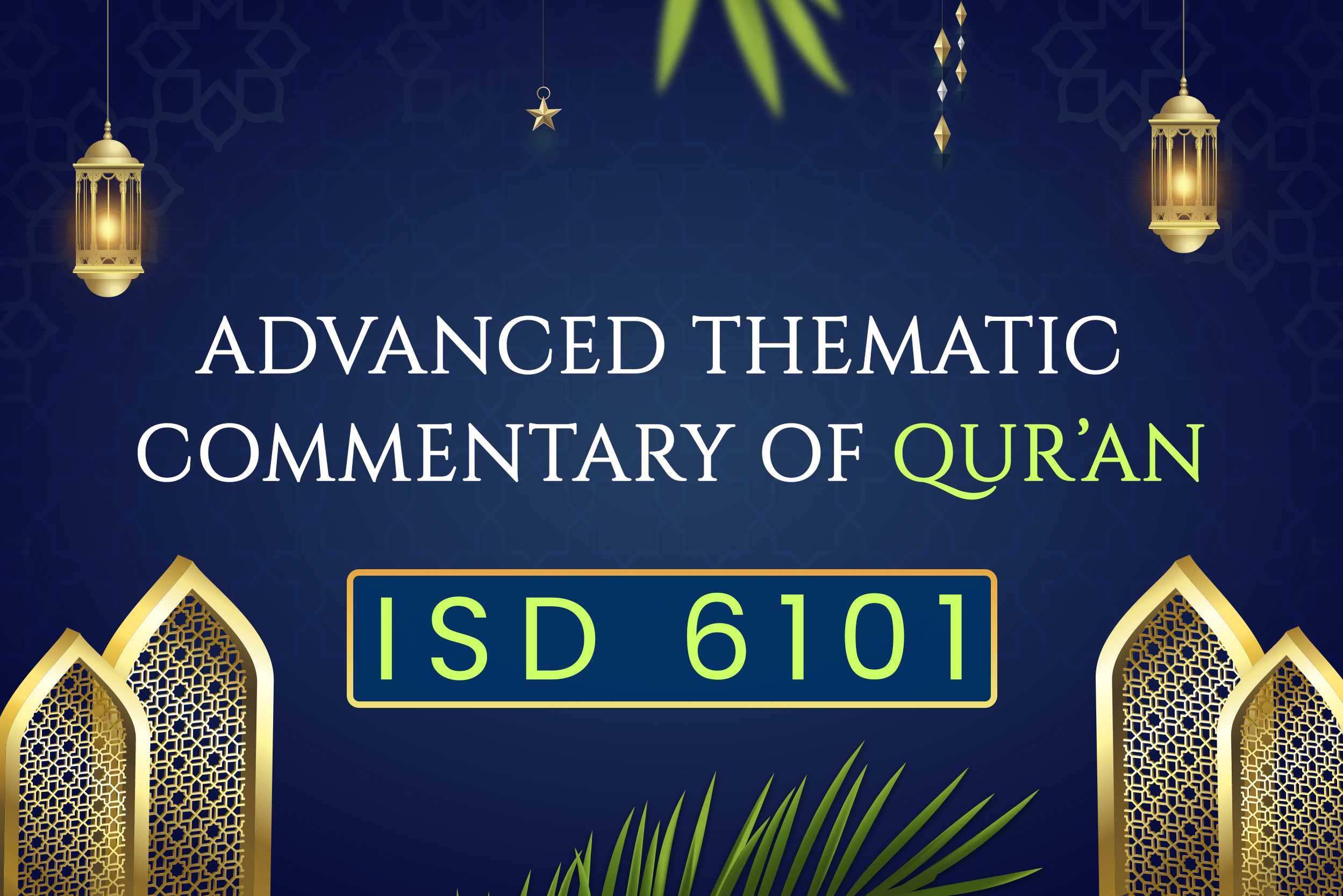 Advanced Thematic Commentary of Quran